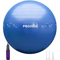 PROIRON Pelota de Pilates 75cm 65cm 55cm Fitball Pilates Pelota Embarazo con Patrón de Pose Grueso y Anti-explosión…
